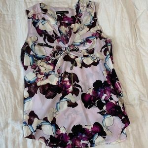 Banana Republic Purple Floral Blouse